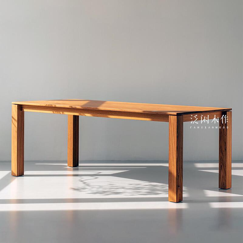 Burmese Teak Wood Pedestal Table (One Piece of Wood, One Piece of Furniture)