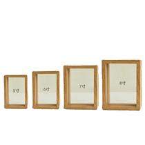 Transparent photo frame customization Only customized pictures can be taken Glass photo frame table customization MDF density board material