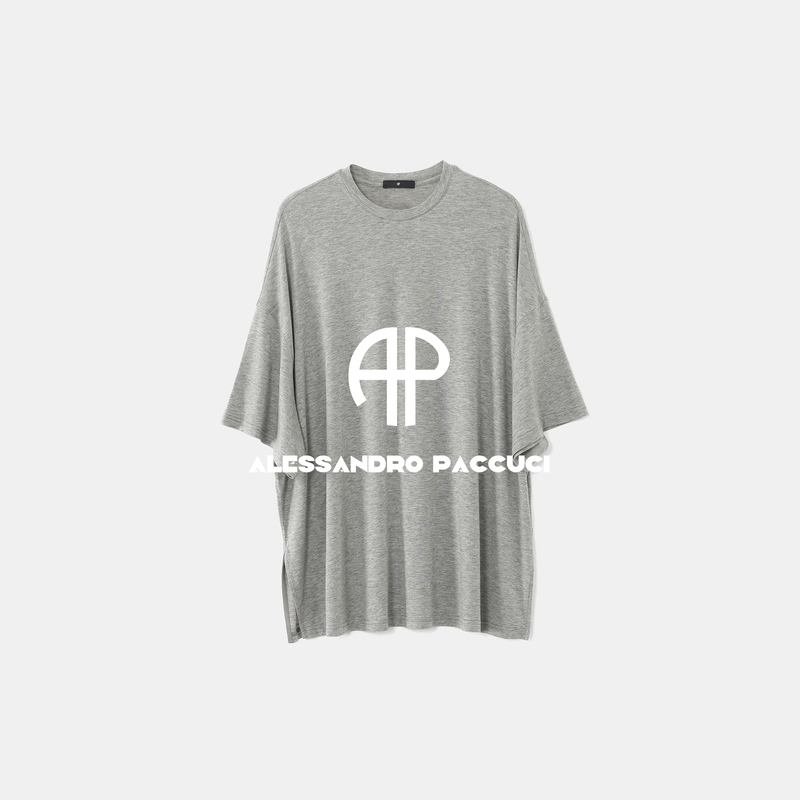Ap Luo Ge [Cashmere Mask t] Lyocell Round Neck Multi-Color Short-Sleeve Fashion Casual Versatile T-Shirt 62126Tt