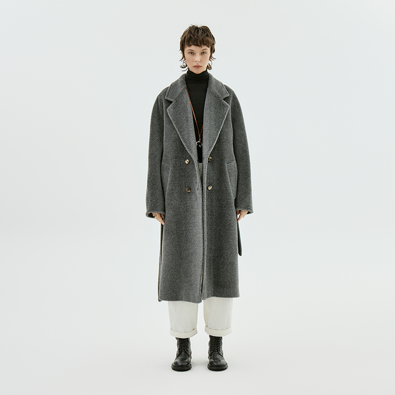 Ap Luge Supermoda【Black Label Series Suli】Italian Alpaca Wool Sheep Wool Coat 43013Dy