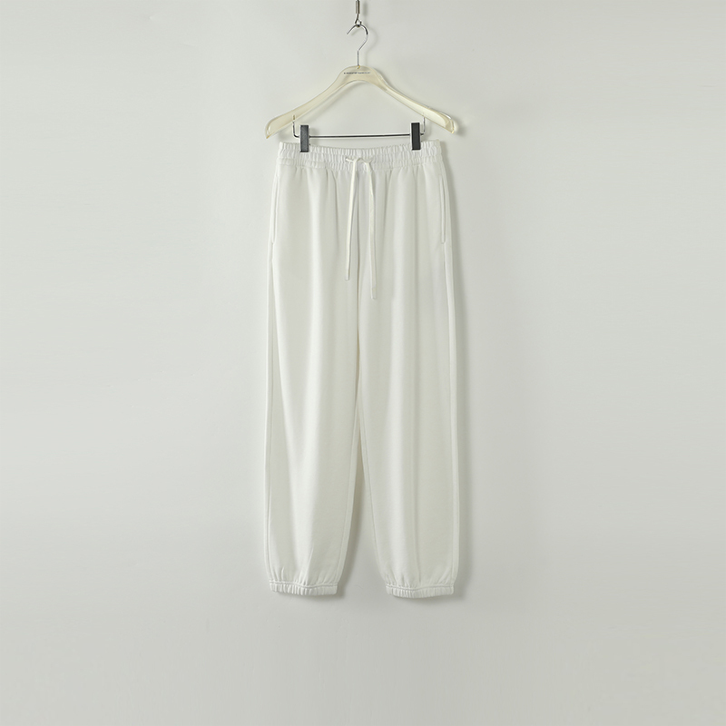 Ap Luge [Pencil Sharpener] Cotton + Lyocell Elastic Tie Waist Jogger Pants Versatile Casual Pants 43141Kv