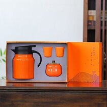 Ceramic stew teapot thermos cup tea water separation stew pot household convenient stainless steel large capacity teapot