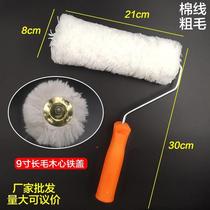 Wood-core roller waterproof special non-curing construction high temperature resistant and heat resistant cotton thread abrasion resistant