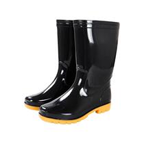 Corey Colin FPB030N mid-calf rain boots outdoor PVC tendon sole non-slip wear-resistant single shoe black 43 size 1