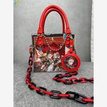 Original God KFC co-branded paper bag transformation bag pvc bag diy milk tea bag goldsmith gold product