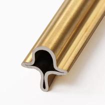 Convex lower rail slide kitchen extremely narrow door slide slide nail-free glue sliding door two doors 3 5 pulleys weighing 5mm