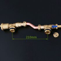 Hydraulic balance pressure difference bypass valve three-tail automatic exhaust valve floor heating water distributor drainage sewage valve all copper