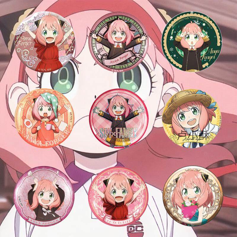 【Official Genuine】Spy X Family Official Merchandise Anya Badge Personal Collection Anime Accessories