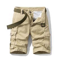 2024 Summer Mens Baggy Multi Pocket Military Cargo Shorts M