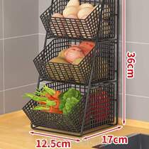 % Countertop storage rack storage rack vegetable rack desktop dining table multi-functional storage rack shelf kitchen