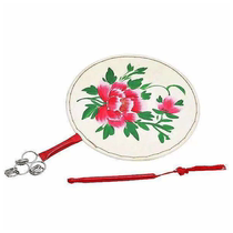Fan Drum Hand Drum Colored Drawing Fan Drum Dance Props Rice Seedlings Song Drum Performance Drum Kyosai Taiping Daughter Drum 25cm