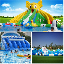 New large-scale water park equipment outdoor mobile parent-child childrens ice and snow world water slide elephant water slide