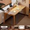Solid wood desk bookshelf integrated table small apartment student home study writing desk bedroom computer desk office desk