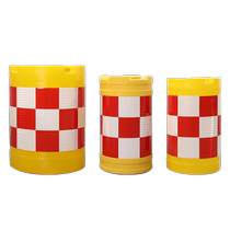 New material rotomolding anti-collision bucket plastic cylindrical anti-collision water horse isolation pier water injection diversion bucket warning reflective bucket