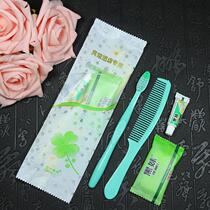 Hotel Disposable toiletries Four-in-one Tooth Guest House Guest Room Toothbrush Toothpaste Hostel Wash Four Sets