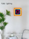 Second-Hand Memphis Vintage Pixel Wall Lamp, Colorful Creative Entryway Living Room Wall Light, Bedroom Ambiance Decorative Light