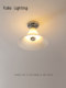 Bauhaus Aisle Small Ceiling Lamp, Vintage Glass Entrance Corridor Entry Light, Balcony Bedroom Bedside Atmosphere Wall Lamp