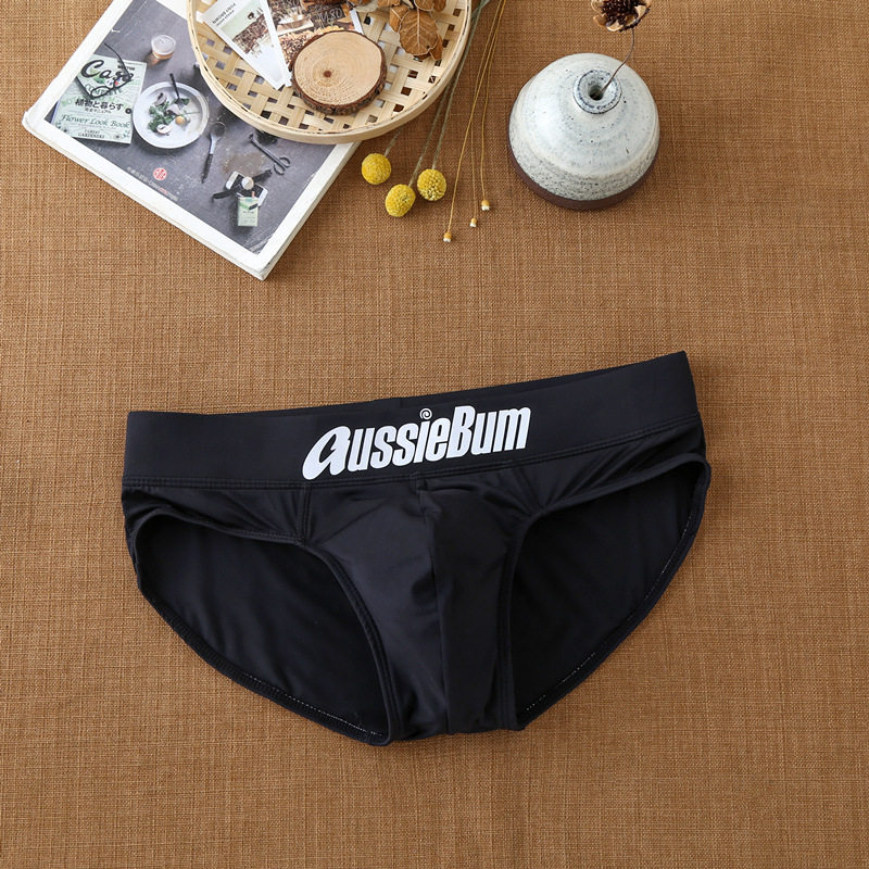 мужские трусы aussiebum из черного молочного шелка с заниженной талией, объемные мужские брюки, спортивные брюки, сексуальные и удобные
