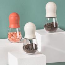 Black pepper grinder household manual grinding rose sea salt particle grinding bottle pepper spice grinding artifact