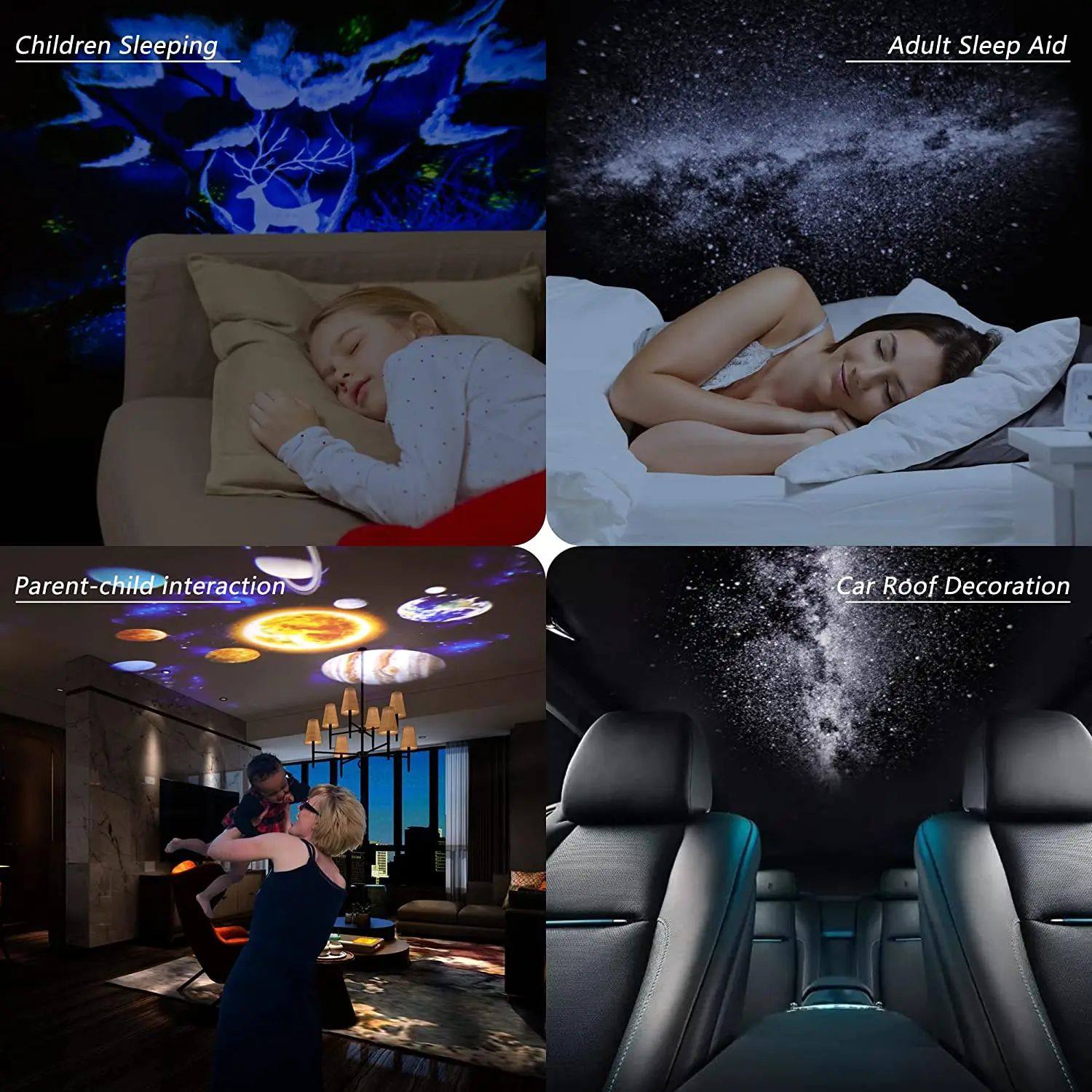 лампа 夜光银河投影仪星空投影仪360°旋转