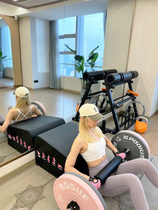 Decathlon hip bridge back box womens home beautiful buttocks plastic barbell piece hip thrust trainer hip push dumbbell stool fitness