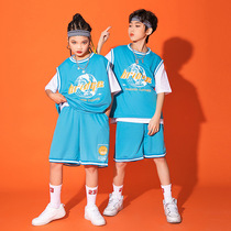 Childrens Street Dance Hip-Hop Suit Girls Jazz Dance Catwalk Fashion Clothes Boys Primary School Cheerleader Performance Clothes