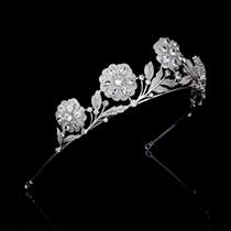 Royal new retro rose tiara crown bride wedding zircon crown wedding hair accessories wedding dress accessories