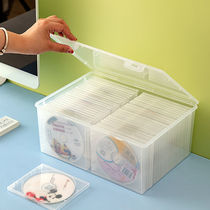 Disc storage box desktop CD storage transparent DVD Blu-ray disc organizer large capacity PS4 storage box with lid