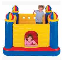 INTEX48259 inflatable trampoline household trampoline indoor and outdoor childrens inflatable castle naughty castle