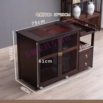 Mobile tea table household mobile tea table small outdoor tea table mobile tea table household small tea table tea cart side cabinet