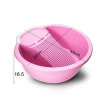 Xinjiang Tibet board basin clothes with washboard plastic laundry basin plus thick rub washboard clothes basin large