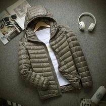 New Brand Autumn Winter Light Down Jacket Mens Fashion Hood