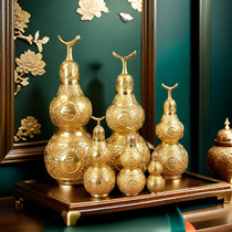 Hongda all brass Bagua copper gourd open gourd home decoration porch copper gourd ornaments