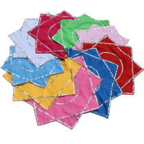 Professional skills Ma yarn Northeastern Yangko two-person square dance handkerchief flower octagonal scarf a pair of handkerchiefs square twirl