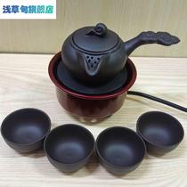 High-end Gansu canned tea brewing set side handle tea canister electric stove fair cup Shaanxi Tianshui Longnan tea canister