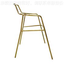 Nordic light dining chair frame light luxury internet celebrity makeup chair stainless steel tripod back chair modern simple stool tripod