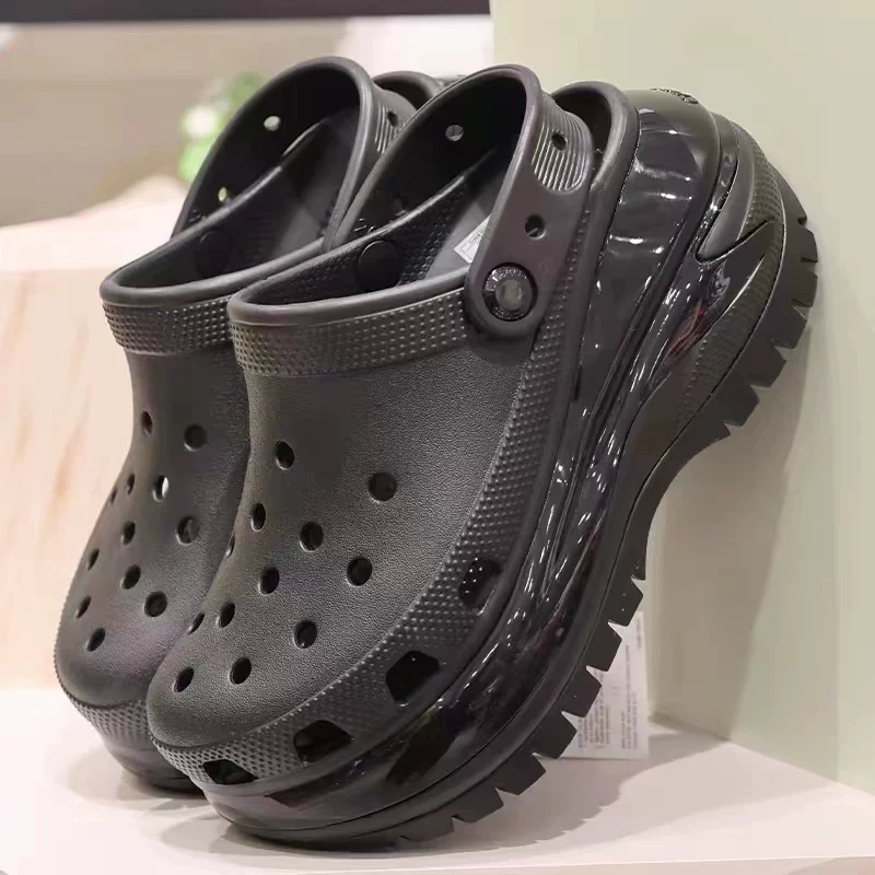 Crocs Crocs Classic Nimbus Crocs Wang Junkai рекомендует обувь для роста с толстой подошвой, женские кроссовки для пляжа