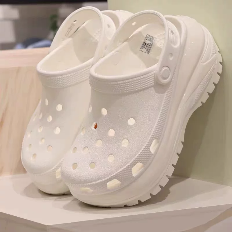 Crocs Crocs Classic Nimbus Crocs Wang Junkai рекомендует обувь для роста с толстой подошвой, женские кроссовки для пляжа