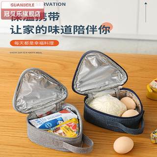 Winter triangle student mini small thermal bag portable lunch bag rice ball bag thickened aluminum foil breakfast thermal bag