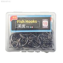 Very fine stream fishhook thin imported bulk hanging red worm crucian carp white hook barbed hook 100 pieces boxed