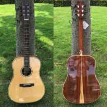 41-inch all-single folk guitar 2A spruce sapele rounded corners glossy fingerstyle guitar manufacturer supply