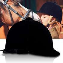VIRTUE retro style harness knight riding hat British mens and womens suede equestrian helmet riding hat equestrian hat
