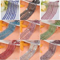 1yard Piece 30Colors SS6-SS16 Glass Crystal Rhinestone Chain