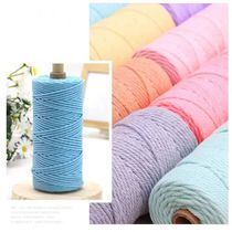 Macrame Soft 3mm 10Meters Strand Cotton Macaroon Cord Rope b
