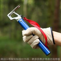 Outdoor camping tent ground nail hammer stainless steel head canopy camping nail remover camp nail hammer aluminum alloy handle hammer