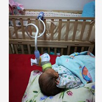 Breastfeeding lying baby with sloth on rack side bedroom with milk bottle pillow breastfeeding self-bed magical lying bracket