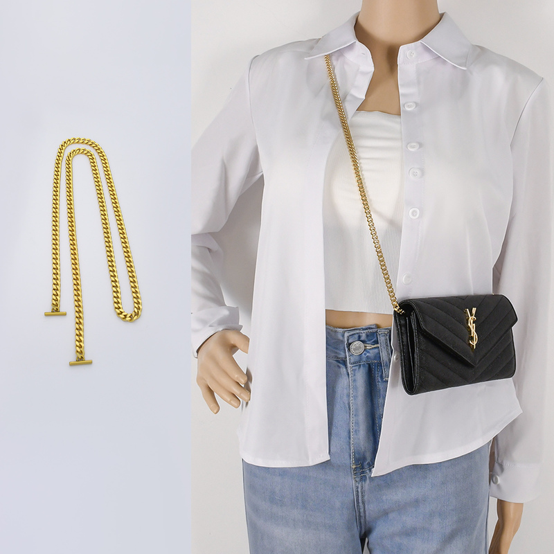 Suitable for Saint Laurent Wallet Modification Chain Accessories, Ysl Clutch Bag DIY Shoulder Strap, Crossbody Bag Chain, Sold Separately