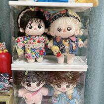 Cotton doll storage box transparent plush toy organization artifact doll display cabinet storage rack large capacity