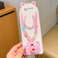 Hello kitty, розовое ожерелье