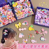 Korean hairpin childrens cute bangs clip broken hairpin hair accessories girls headdress gift box little girl hairpin summer girl